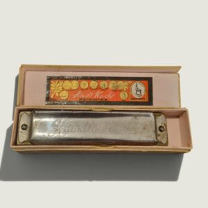Vintage Harmonica with Ands. Koch “Vår Flagga” Box – 14.5 cm