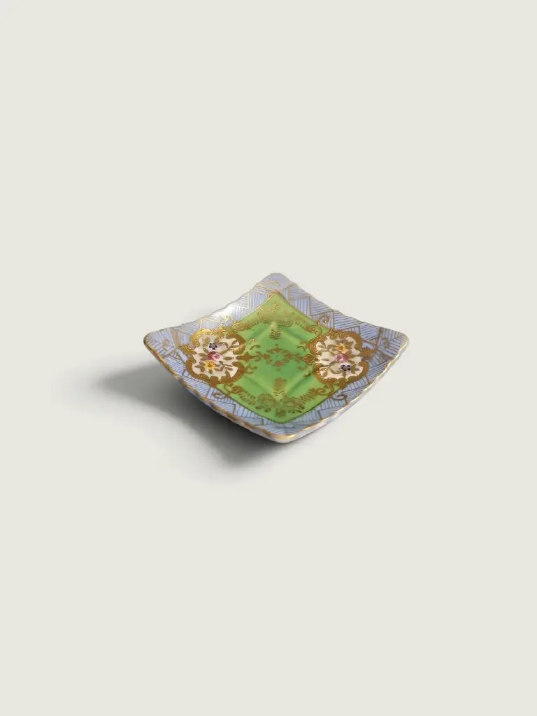 Antique Decorative Porcelain Trinket Dish – 3 Antique Decorative Porcelain Trinket Dish