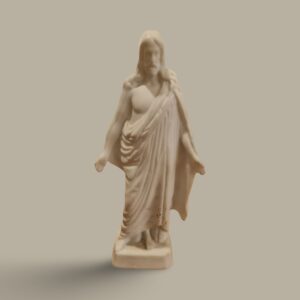 Antique Bisque Porcelain Jesus Figurine - Thorvaldsen Christ Model 3258