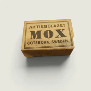 Vintage Swedish Paper Box Aktiebolaget Mox Göteborg – Antique Ephemera Packaging