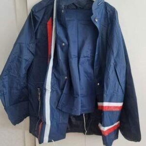 Vintage Caratom Raincoat & Trousers Set – Navy Blue, Size Xs