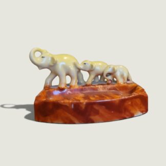 Vintage Elephant Family Decorative Tray