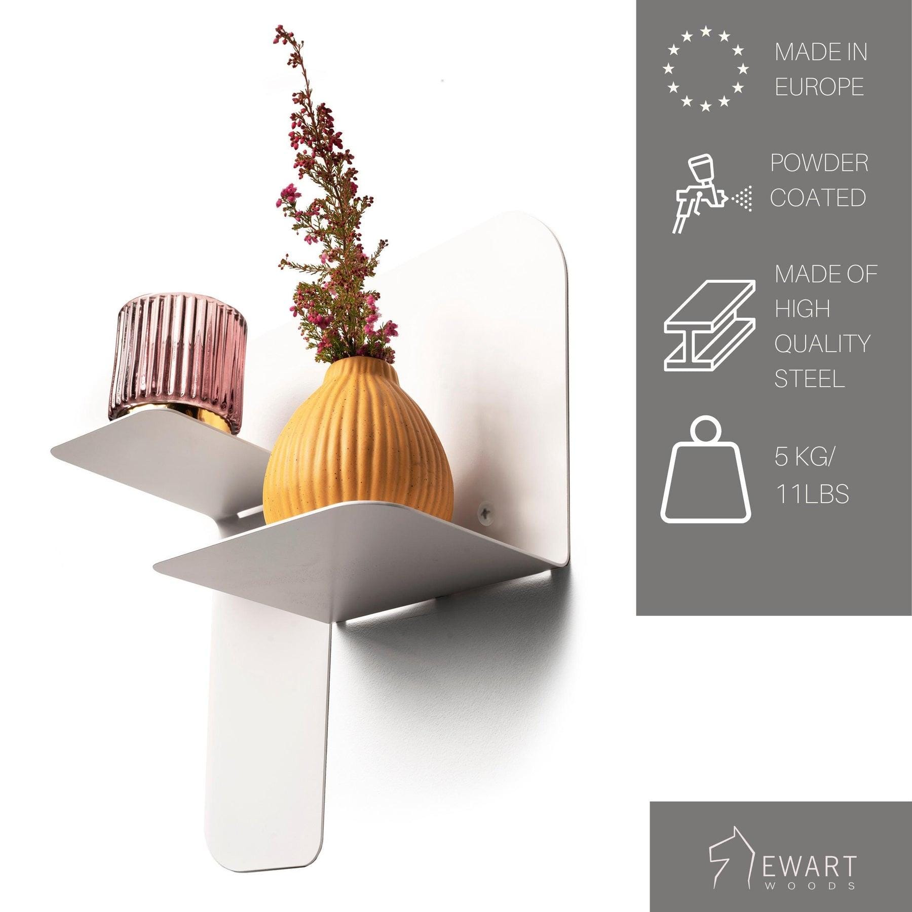 il_fullxfull.8629275952_lldi.jpg Metal Floating Wall Shelf - Tetris - Image 2