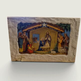 Vintage Musical Nativity Scene Wall Plaque | Framing Picture