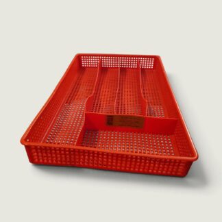 Hammar Plast Red Cutlery Organizer Tray – Perforated Design