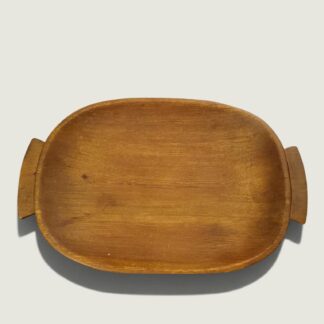 Handcrafted Oval Wooden Serving Tray